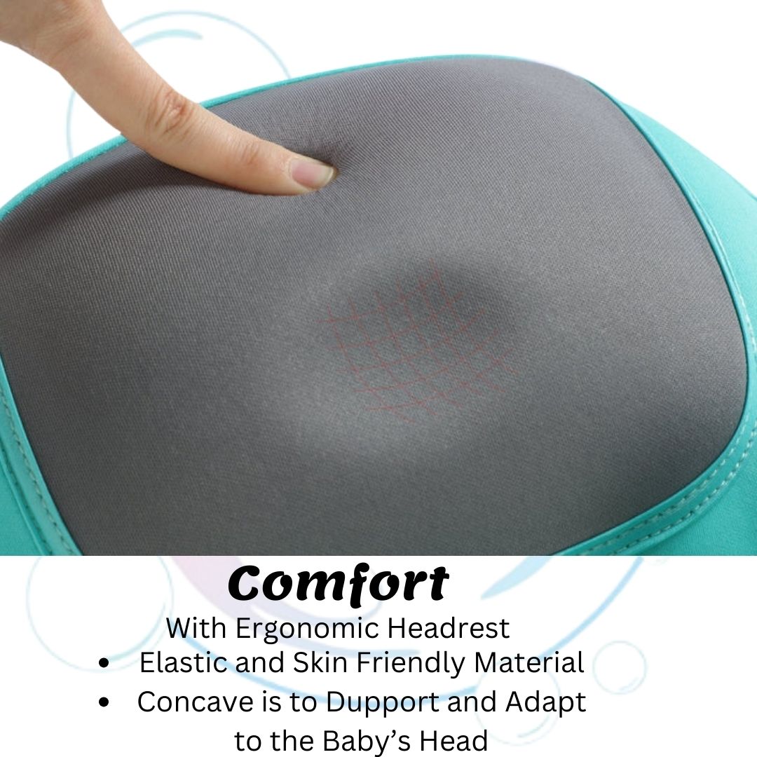 3D Elephant Chest Float with Canopy & Tail (Green, Pink, Blue)