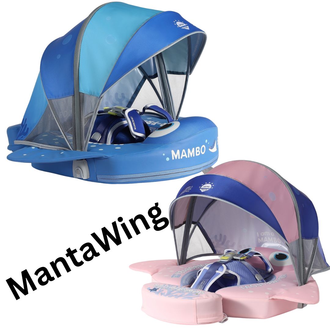 ๐๐๐MantaWing Chest Float โ Baby Pool Float (Pink or Blue) with 3D Canopy๐๐๐