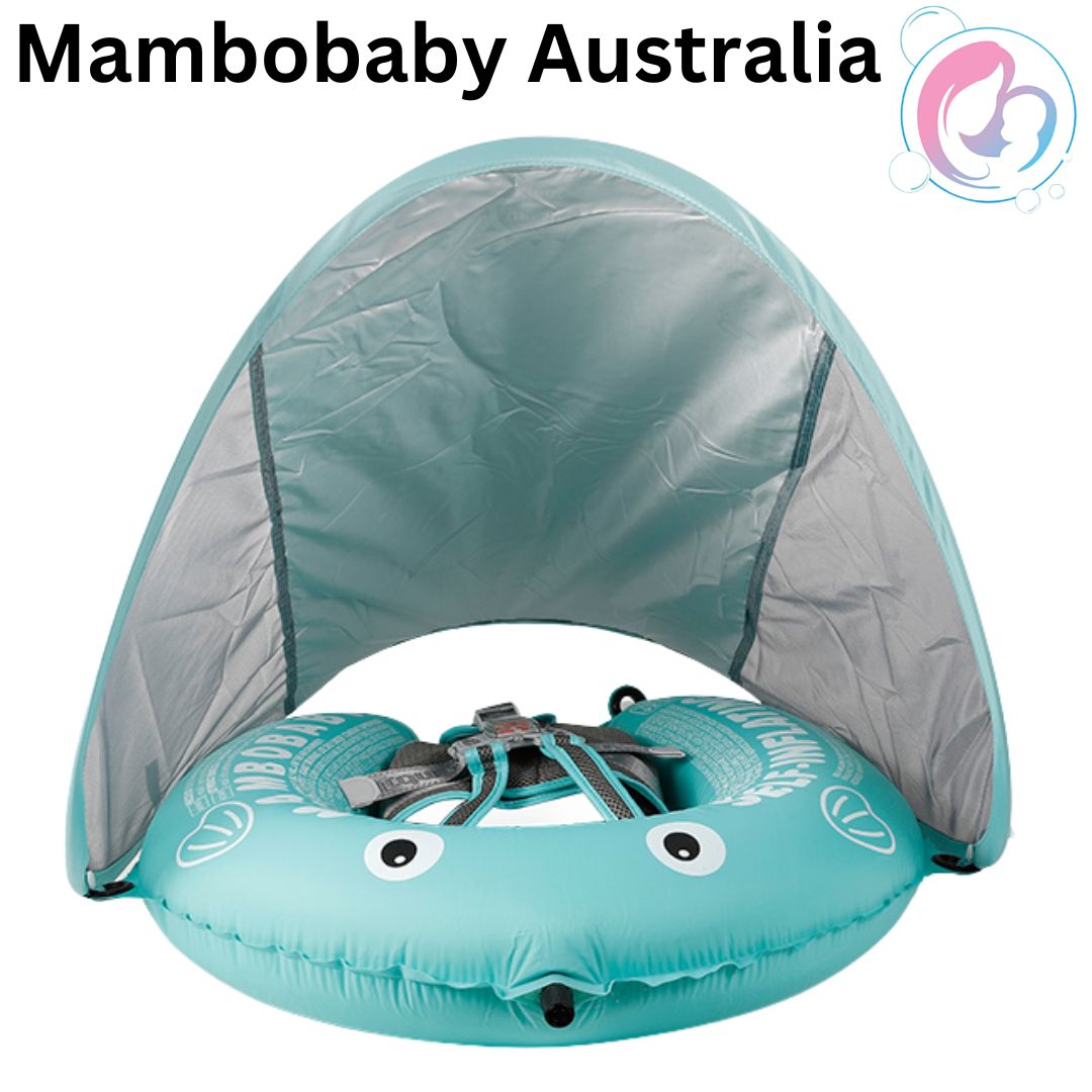 Self Inflating Chest Float with Canopy (Green, Pink, Blue)