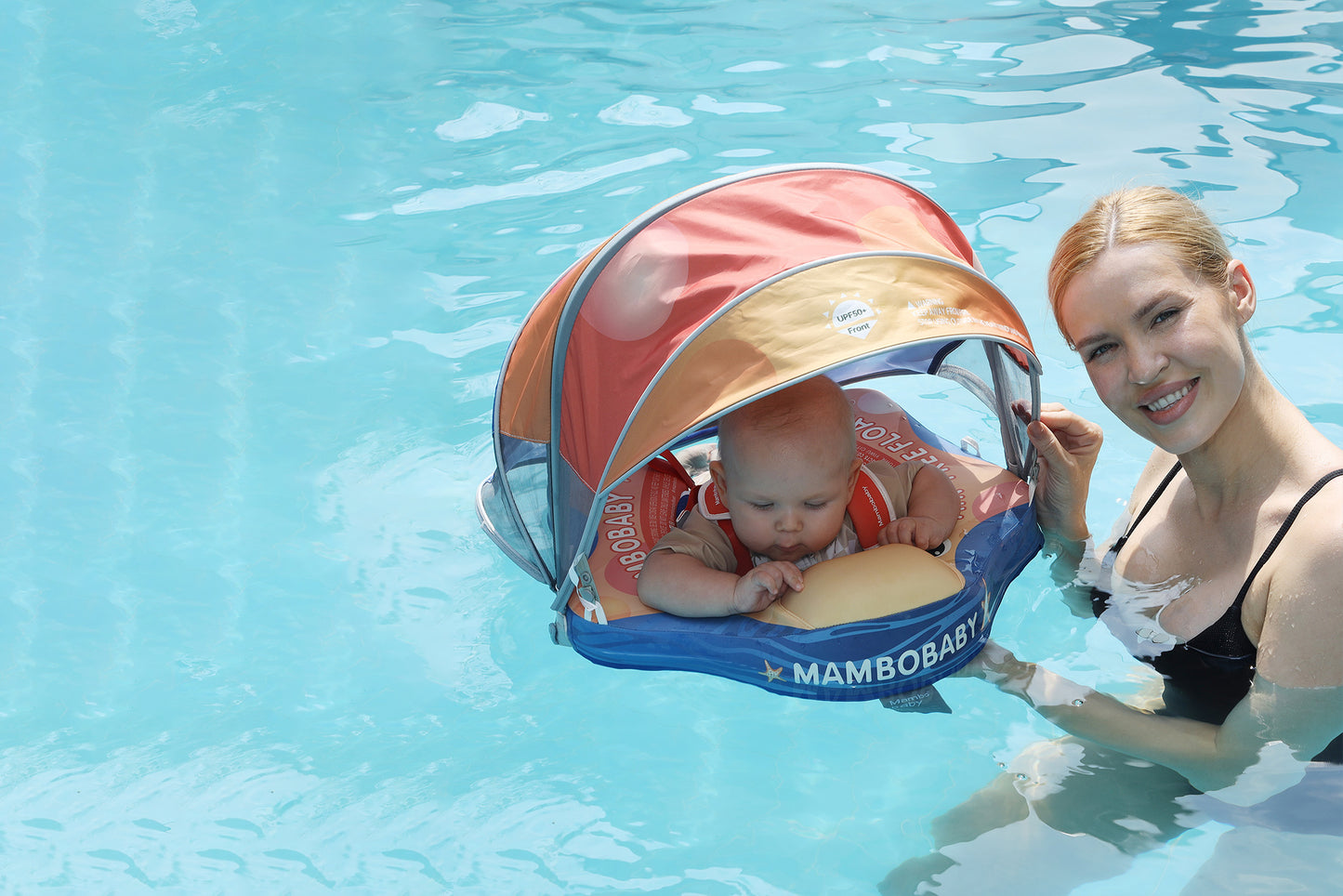 🐚🌟Starry Fun Chest Float – Baby Pool Float with 3D Canopy 3-24 Months