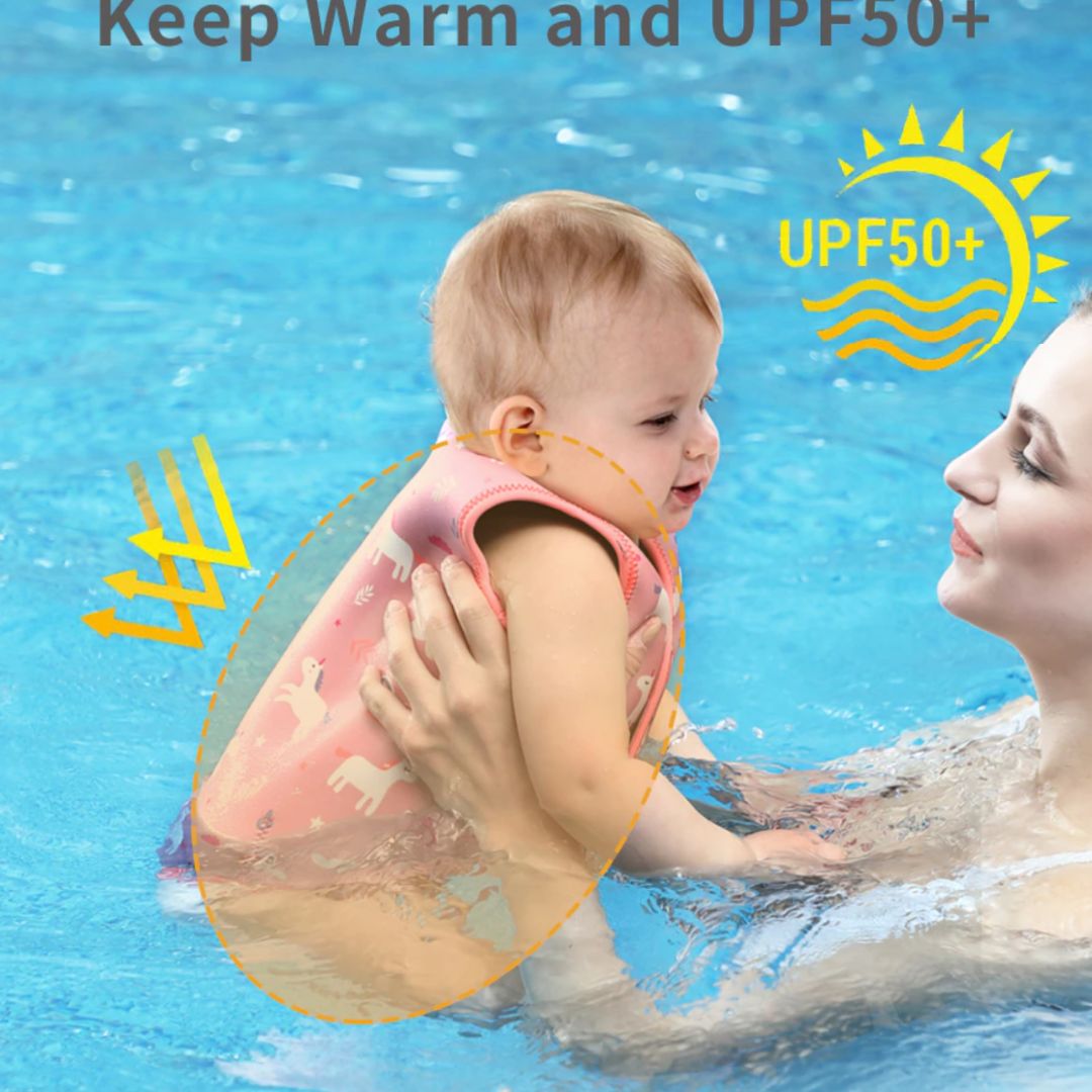 Thermal Swimming Vest - Green Dinosaur or Pink Unicorn