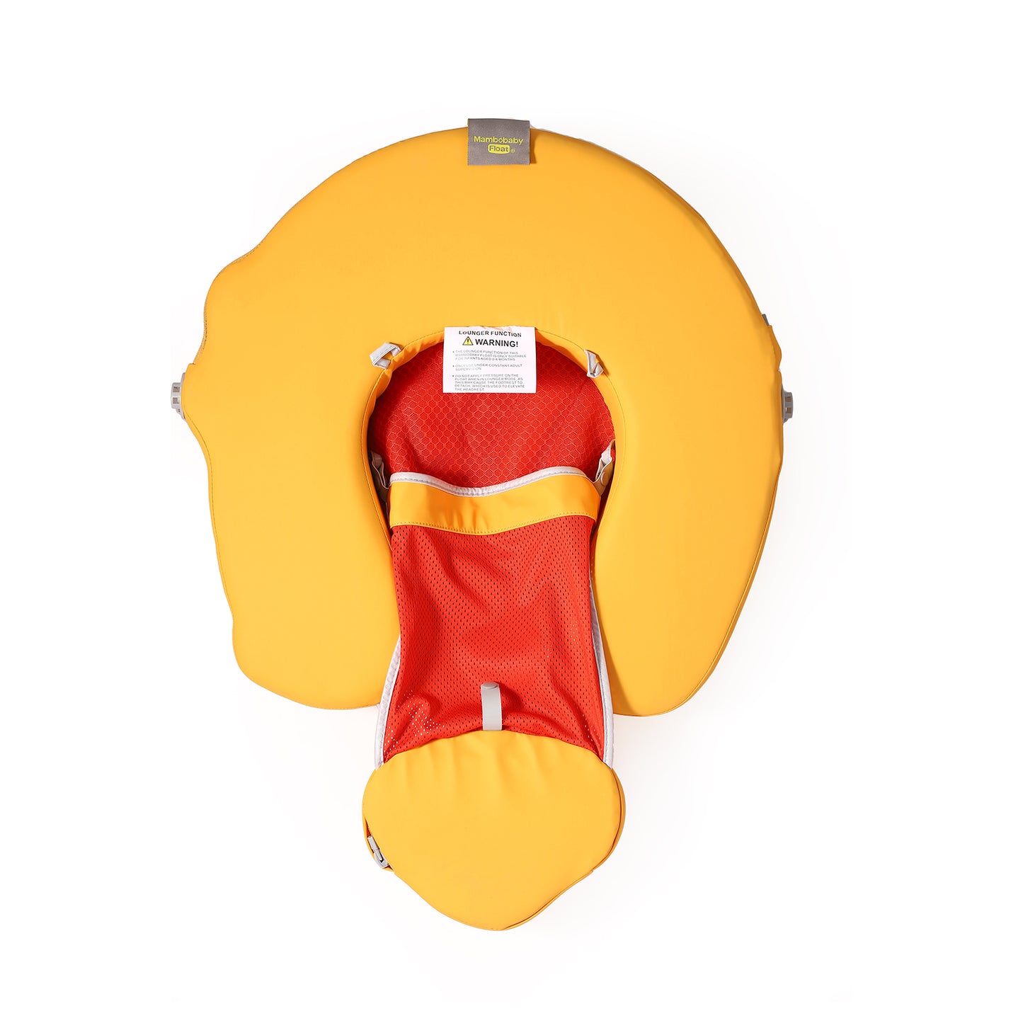 🦖Dino Jaw Chest Float – Baby Pool Float With 3D Canopy (bright Yellows)