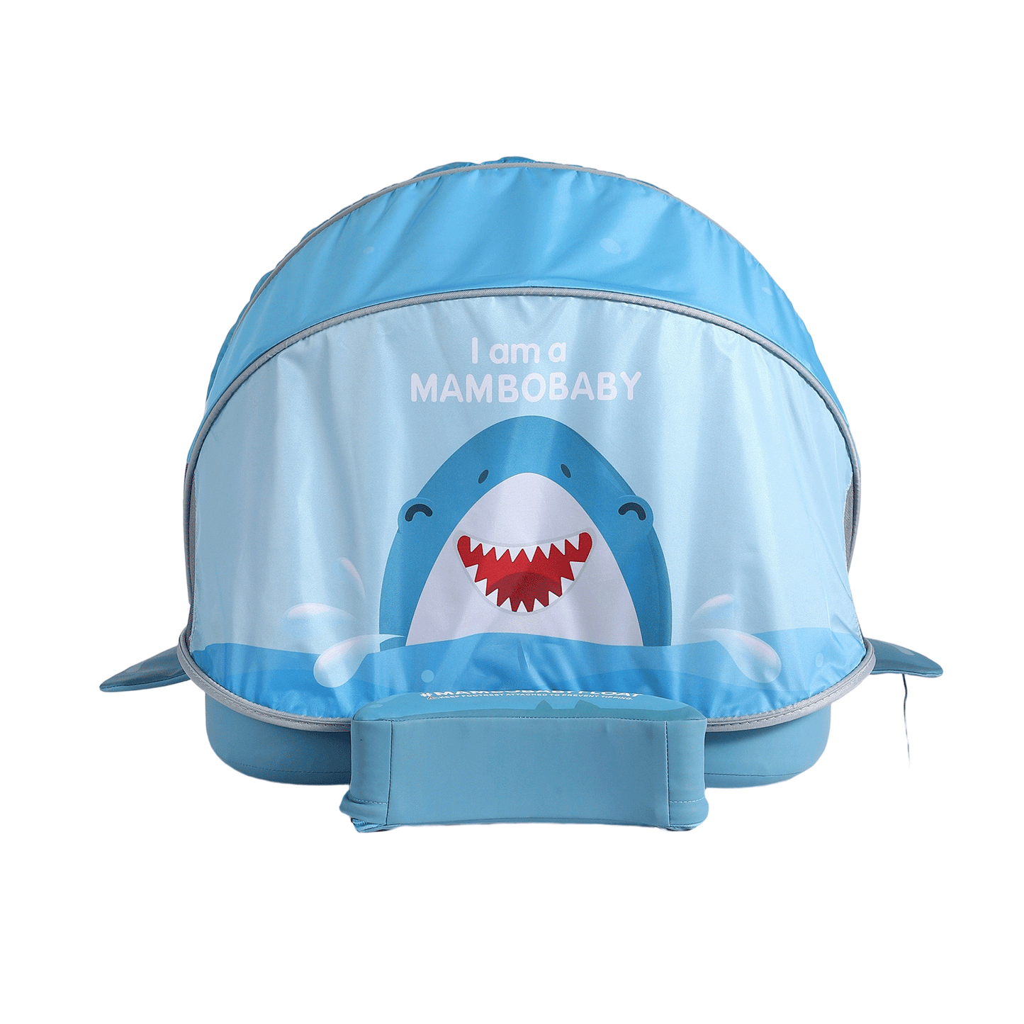 🦈Shark Jaw Chest Float – Baby Pool Float With 3D Canopy (Blue Red & White)