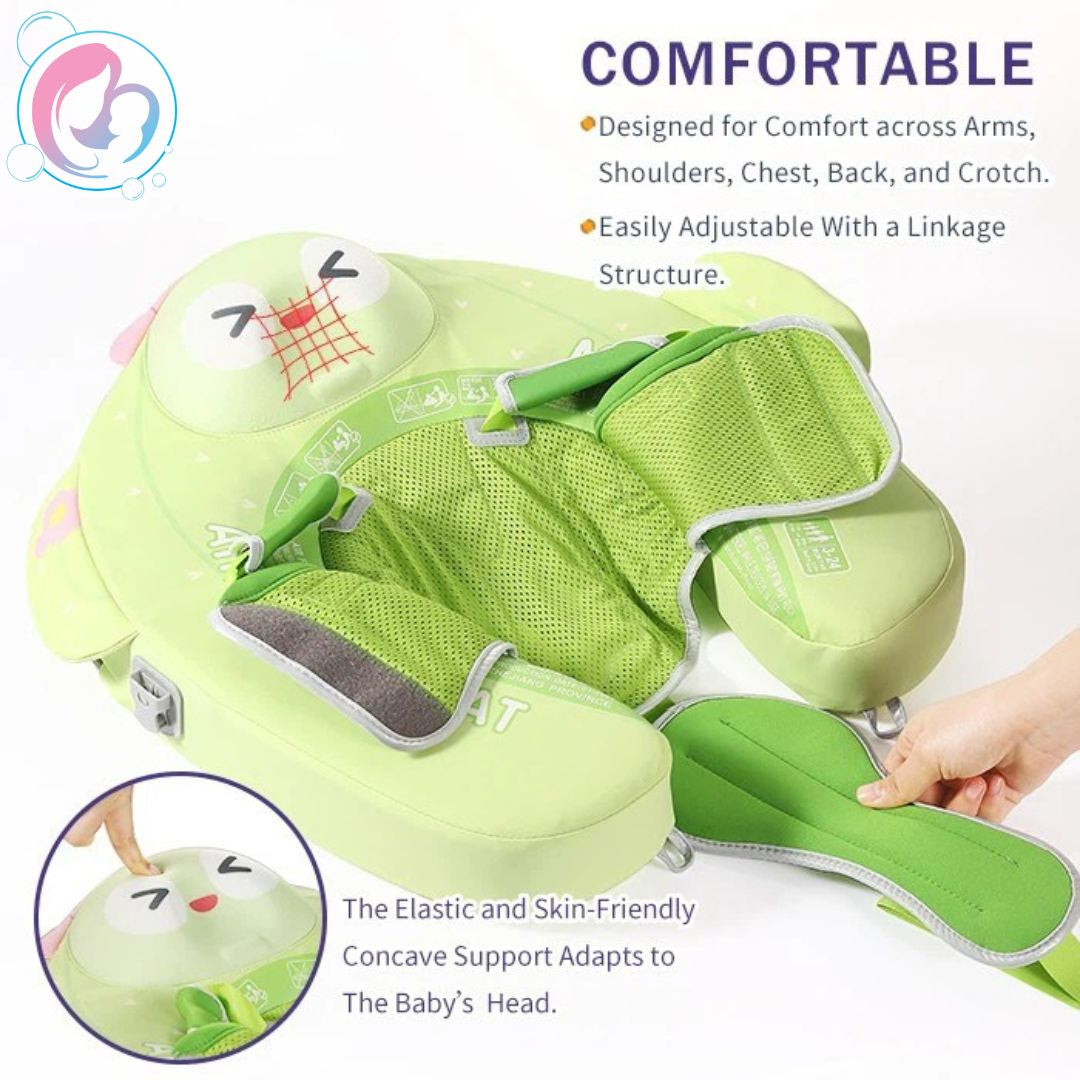 🌵 Cactus Bloom Splash Chest Float – Air-Free Baby Float with UPF 50+ Shade