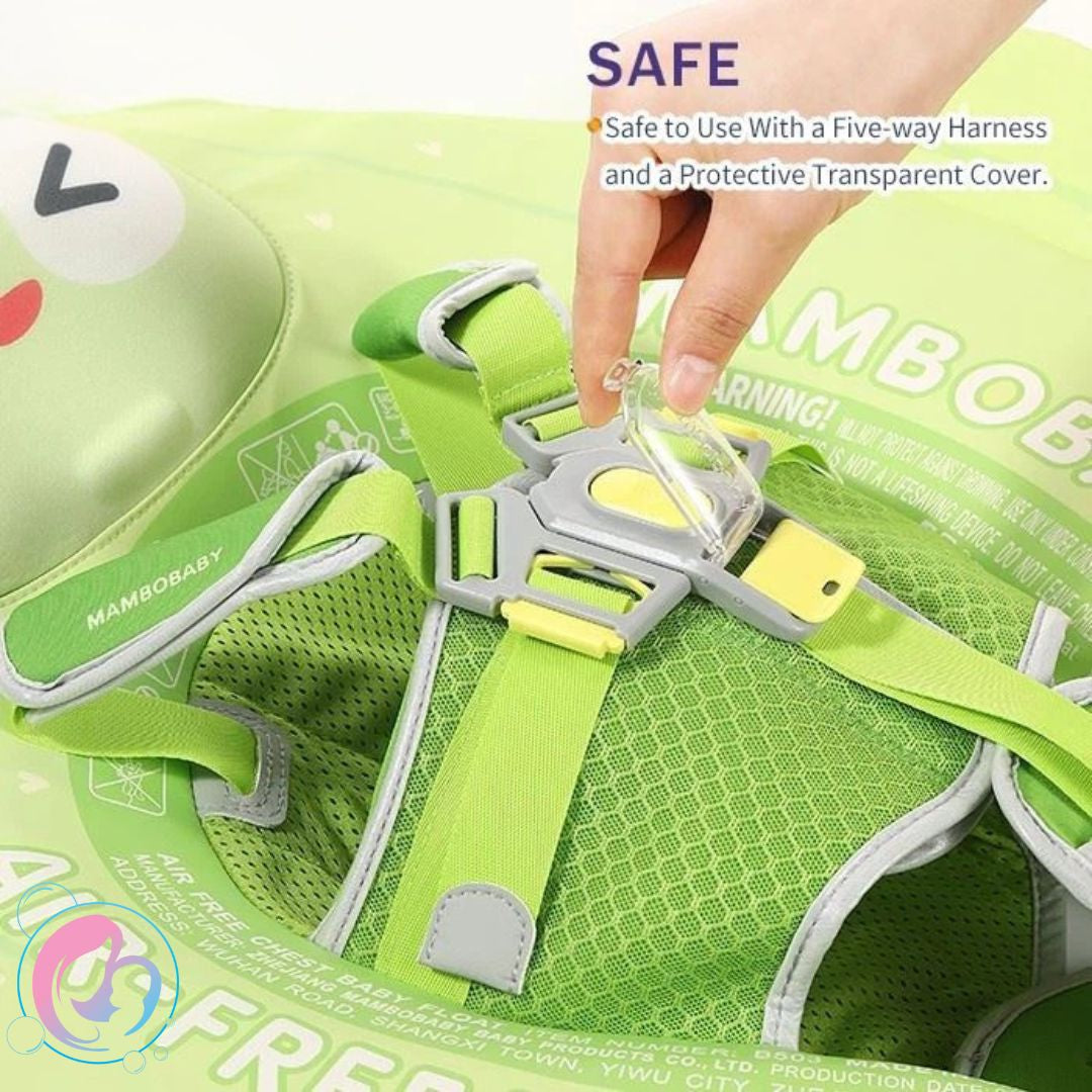🌵 Cactus Bloom Splash Chest Float – Air-Free Baby Float with UPF 50+ Shade