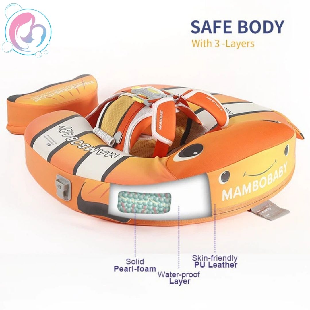 🐠Clownfish Pal Chest Float – Baby Pool Float with 3D Canopy 3-24 Months