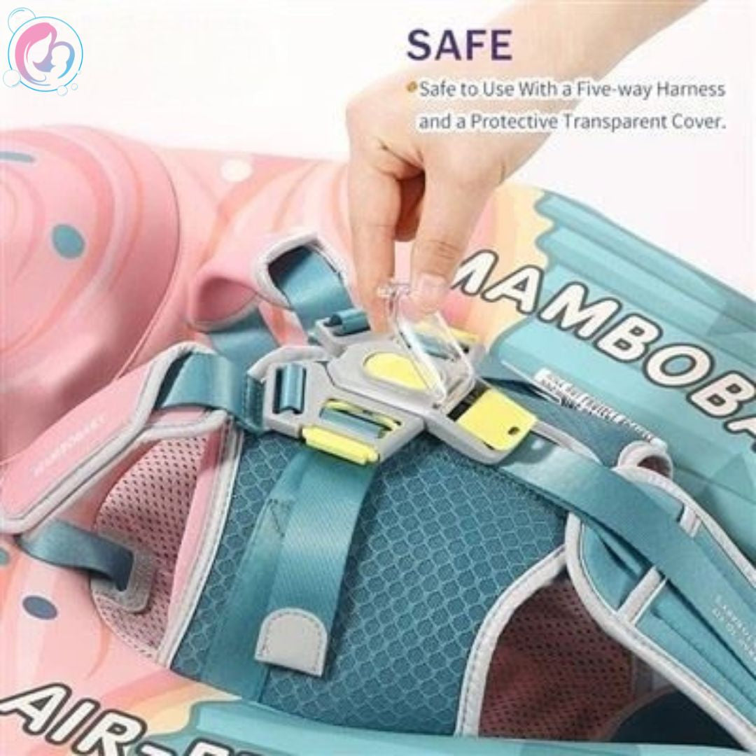 🧁Cupcake Chest Float – Mint & Vanilla | Mambobaby Air-Free Safety Float