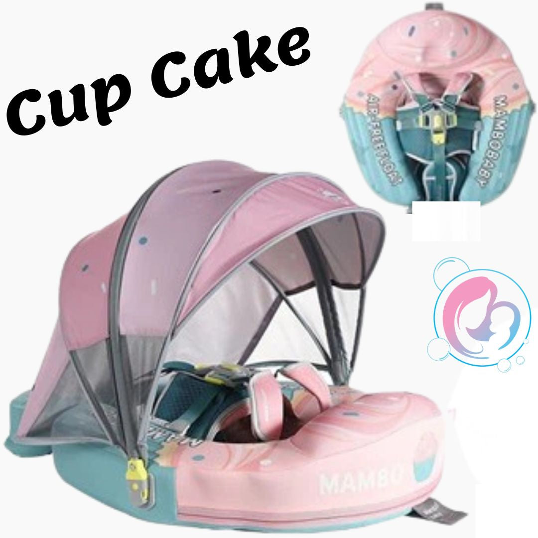 🧁Cupcake Chest Float – Mint & Vanilla | Mambobaby Air-Free Safety Float