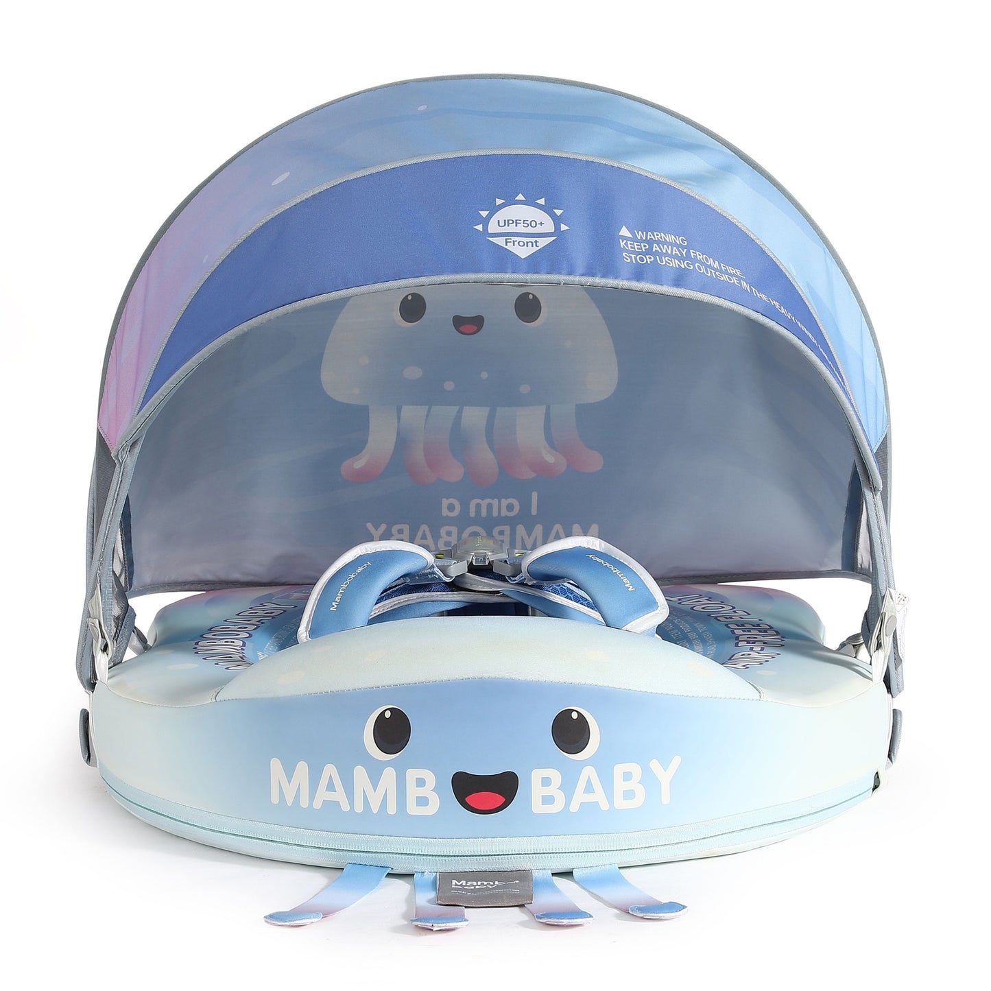 🪼 Jelly Dream Chest Float – Baby Pool Float With 3D Canopy (Pastel Pink & Blue)