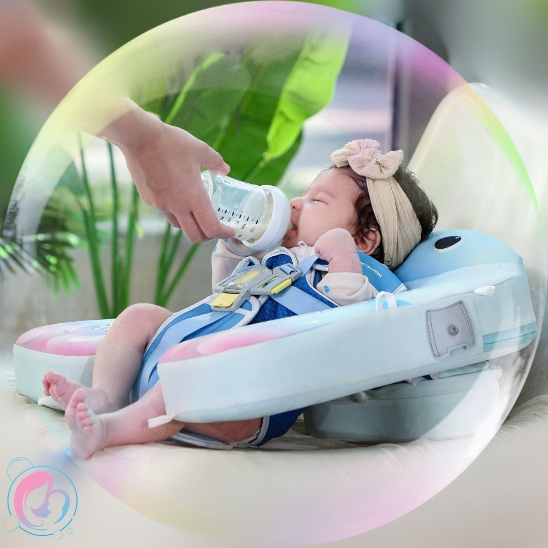 🪼 Jelly Dream Chest Float – Baby Pool Float With 3D Canopy (Pastel Pink & Blue)