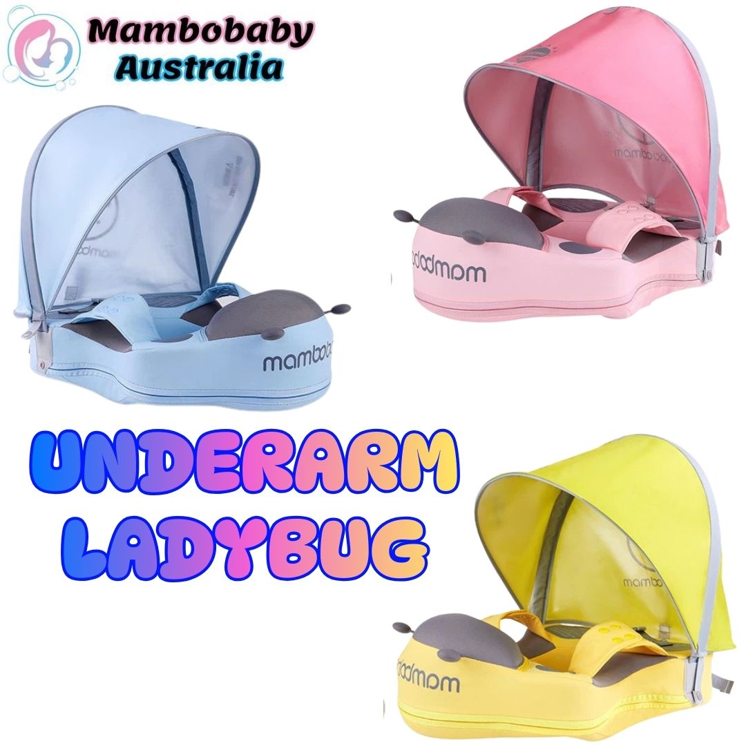 🌼 Ladybug Underarm Waist Float With Canopy (8-36 Months) 🐞