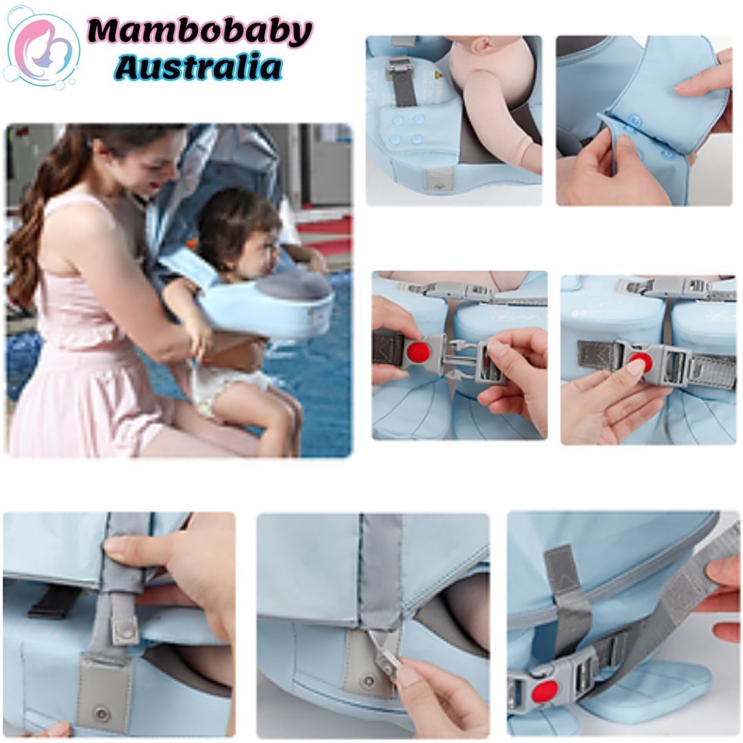 🦭Seal Underarm Waist Float with Canopy (8-36 Months) 🦭💙💗