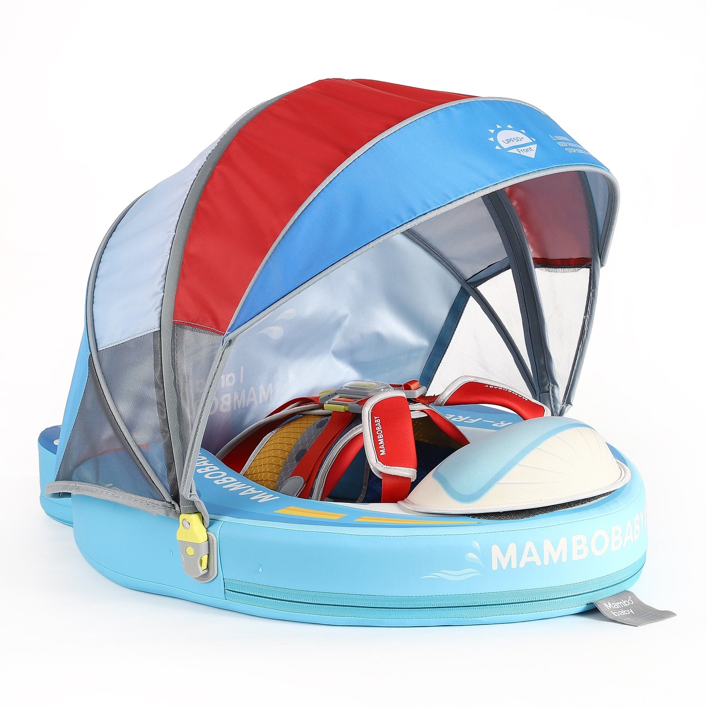 Speedy Boat Chest Float – Mambobaby Baby Pool Float with 3D Canopy