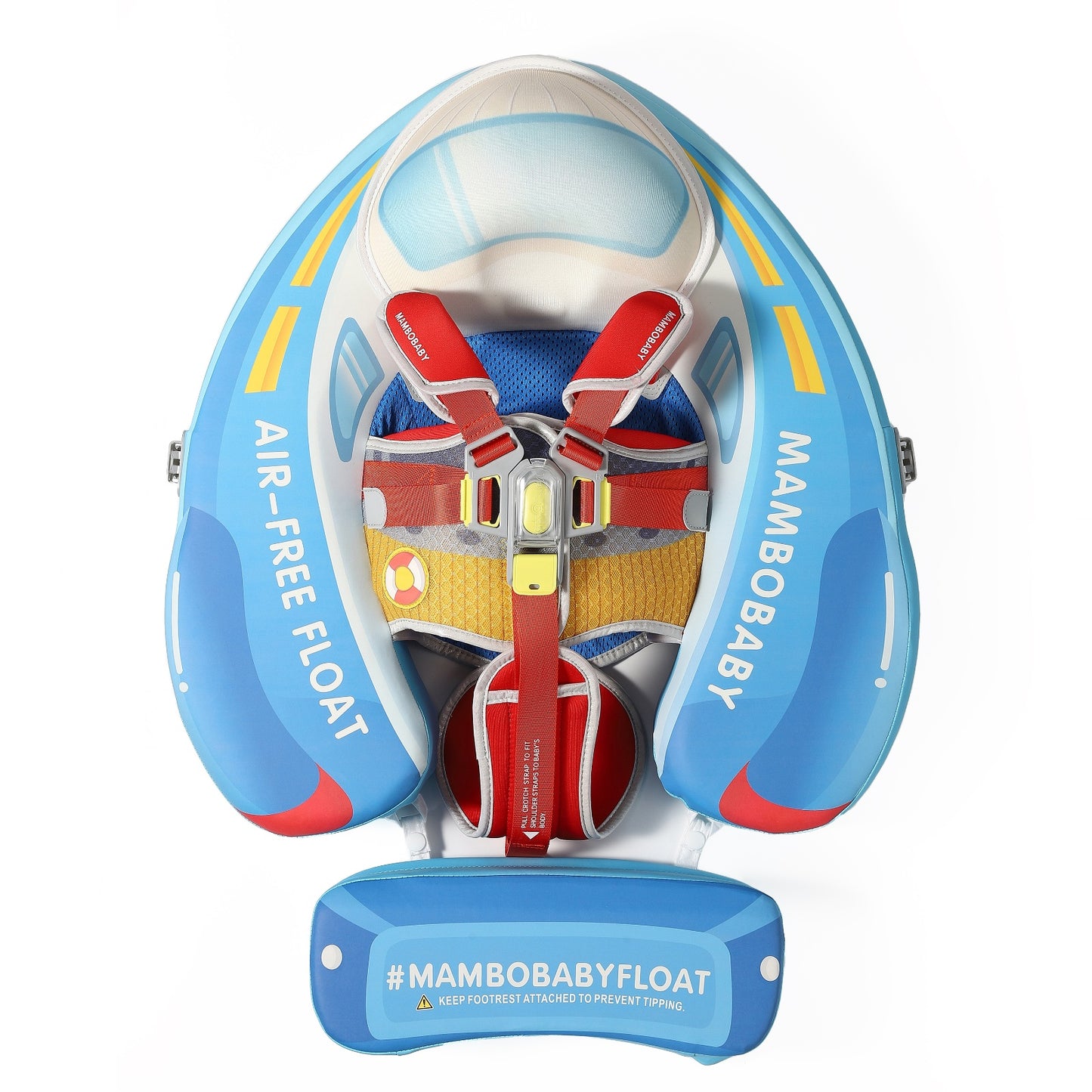 Speedy Boat Chest Float – Mambobaby Baby Pool Float with 3D Canopy