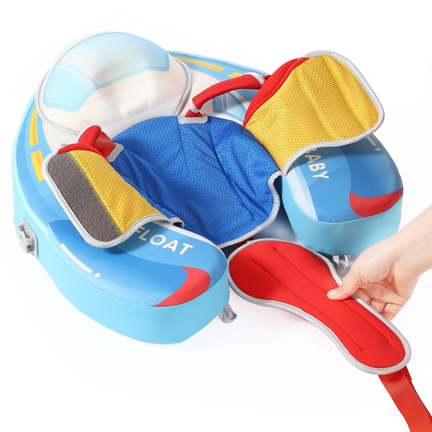 Speedy Boat Chest Float – Mambobaby Baby Pool Float with 3D Canopy