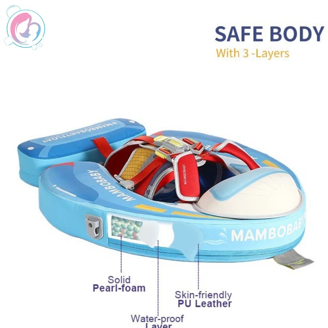 🚤Speedy Boat Chest Float – Mambobaby Baby Pool Float with 3D Canopy