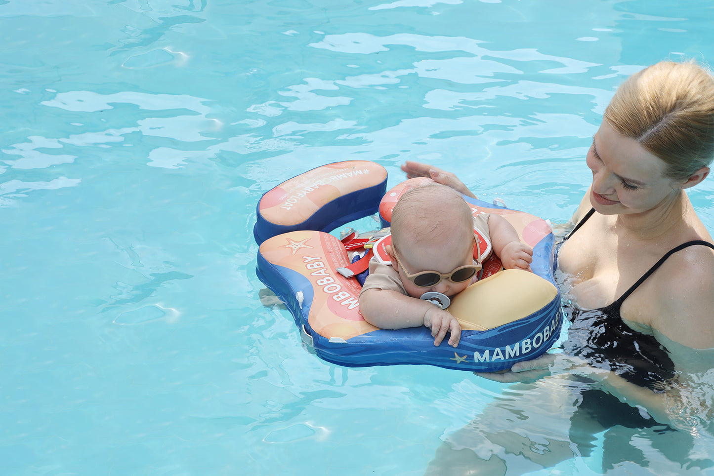 Starry Fun Chest Float – Baby Pool Float with 3D Canopy 3-24 Months