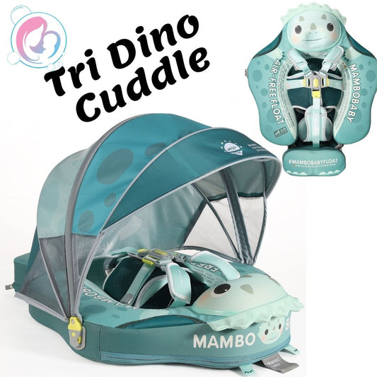 🦖 Tri Dino Cuddle Mambobaby Float With 3D Canopy