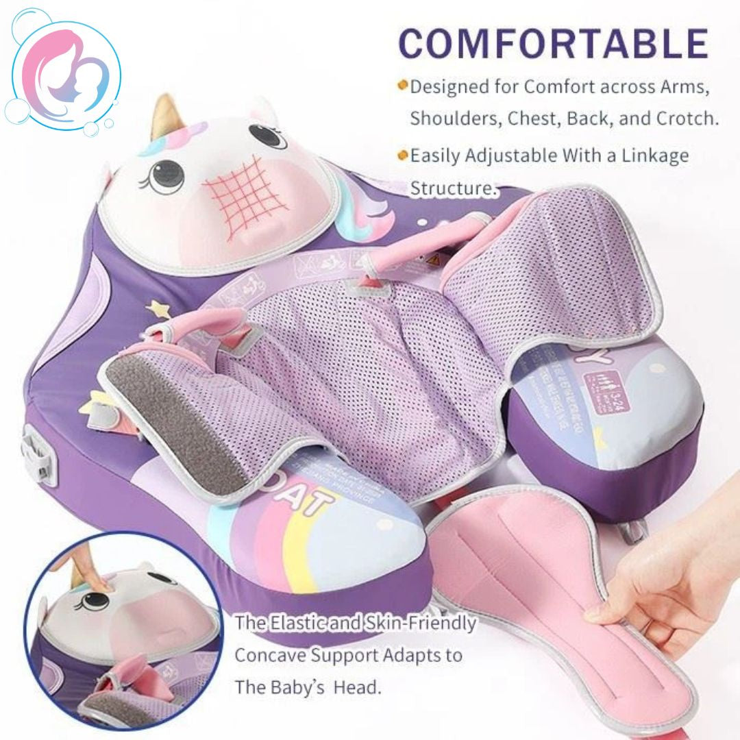 🦄 Unicorn Cuddle Mambobaby Chest Float – Magical Water Adventures